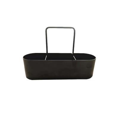 Pengilang Custom Heavy-Duty Metal Sink Organizer Multi-Purpose Storage Basket for Kitchen & Bath