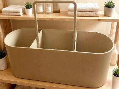 Pengilang Custom Heavy-Duty Metal Sink Organizer Multi-Purpose Storage Basket